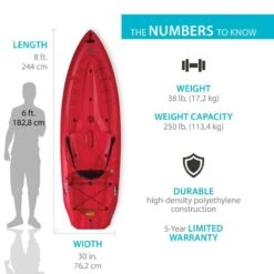 Lifetime Daylite 8' Kayak -Hyperlite Store 423203 800 auto